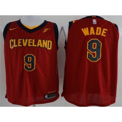 Cleveland Cavaliers #9 Dwyane Wade Maroon Nike Authentic Men Jersey