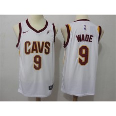 Cleveland Cavaliers #9 Dwyane Wade White Nike Swingman Men Jersey
