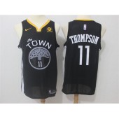 Golden State Warriors #11 Klay Thompson Black Nike Swingman Men Jersey