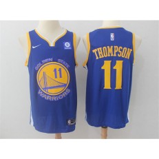 Golden State Warriors #11 Klay Thompson Blue Nike Swingman Men Jersey