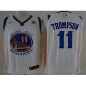 Golden State Warriors #11 Klay Thompson White Nike Authentic Men Jersey