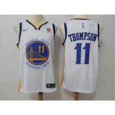 Golden State Warriors #11 Klay Thompson White Nike Swingman Men Jersey