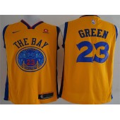 Golden State Warriors #23 Draymond Green Gold City Edition Swingman Men Jersey