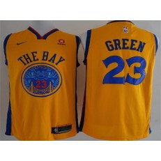 Golden State Warriors #23 Draymond Green Gold City Edition Swingman Men Jersey