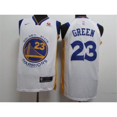 Golden State Warriors #23 Draymond Green White Nike Authentic Men Jersey