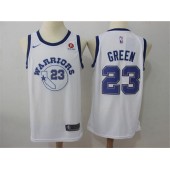 Golden State Warriors #23 Draymond Green White Nike Throwback Swingman Men Jersey