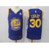 Golden State Warriors #30 Stephen Curry Blue Nike Swingman Men Jersey