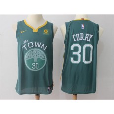 Golden State Warriors #30 Stephen Curry Green Nike Authentic Men Jersey