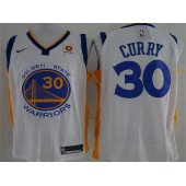 Golden State Warriors #30 Stephen Curry White Nike Authentic Men Jersey