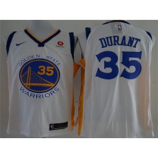 Golden State Warriors #35 Kevin Durant White Nike Authentic Men Jersey