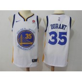 Golden State Warriors #35 Kevin Durant White Nike Swingman Men Jersey