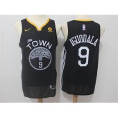 Golden State Warriors #9 Andre Iguodala Black Nike Swingman Men Jersey