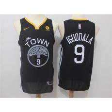 Golden State Warriors #9 Andre Iguodala Black Nike Swingman Men Jersey