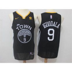 Golden State Warriors #9 Andre Iguodala Black Nike Swingman Men Jersey