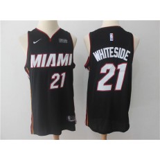 Miami Heat #21 Hassan Whiteside Black Nike Swingman Men Jersey