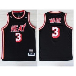 Miami Heat #3 Dwyane Wade Black New Revolution 30 Men Jersey