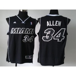 Miami Heat #34 Ray Allen Black New Revolution 30 Men Jersey