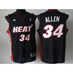 Miami Heat #34 Ray Allen Black Revolution 30 Men Jersey
