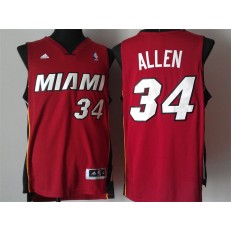 Miami Heat #34 Ray Allen Red New Revolution 30 Men Jersey