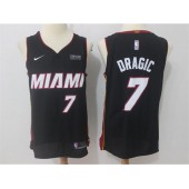 Miami Heat #7 Goran Dragic Black Nike Authentic Men Jersey
