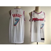 Miami Heat #7 Goran Dragic White City Edition Nike Swingman Men Jersey