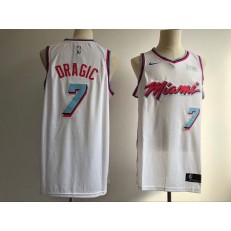 Miami Heat #7 Goran Dragic White City Edition Nike Swingman Men Jersey