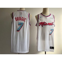 Miami Heat #7 Goran Dragic White City Edition Nike Swingman Men Jersey