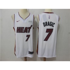 Miami Heat #7 Goran Dragic White Nike Authentic Men Jersey