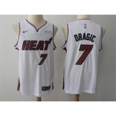 Miami Heat #7 Goran Dragic White Nike Swingman Men Jersey