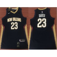 New Orleans Pelicans #23 Anthony Davis Navy Nike Swingman Men Jersey Without The Sponsor's Logo