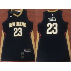 New Orleans Pelicans #23 Anthony Davis Navy Nike Swingman Men Jersey Without The Sponsor's Logo