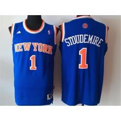 New York Knicks #1 Amar'e Stoudemire Blue New Revolution 30 Men Jersey
