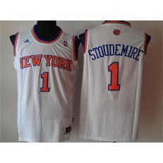 New York Knicks #1 Amar'e Stoudemire White New Revolution 30 Men Jersey