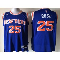New York Knicks #25 Derrick Rose Blue Stitched Men Jersey