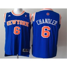 New York Knicks #6 Kristaps Porzingis Blue New Revolution 30 Men Jersey
