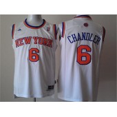 New York Knicks #6 Kristaps Porzingis White New Revolution 30 Men Jersey