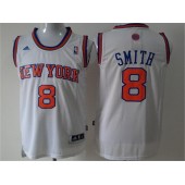 New York Knicks #8 J.R. Smith White New Revolution 30 Men Jersey