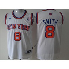 New York Knicks #8 J.R. Smith White New Revolution 30 Men Jersey
