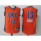 Oklahoma City Thunder #13 Paul George Orange Swingman Men Jersey