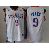 Oklahoma City Thunder #9 Serge Ibaka White New Revolution 30 Men Jersey