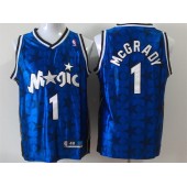 Orlando Magic #1 Tracy McGrady Blue Star New Revolution 30 Throwback Men Jersey