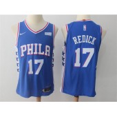 Philadelphia 76ers #17 J.J. Redick Blue Nike Authentic Men Jersey