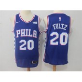 Philadelphia 76ers #20 Markelle Fultz Blue 2017-2018 Nike Swingman Stubhub Stitched Men Jersey