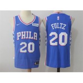 Philadelphia 76ers #20 Markelle Fultz Blue Nike Authentic Men Jersey