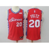 Philadelphia 76ers #20 Markelle Fultz Red Nike Authentic Men Jersey