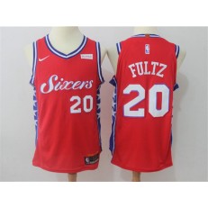 Philadelphia 76ers #20 Markelle Fultz Red Nike Authentic Men Jersey