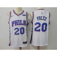 Philadelphia 76ers #20 Markelle Fultz White 2017-2018 Nike Swingman Stubhub Stitched Men Jersey