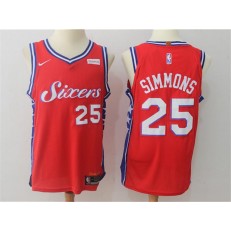 Philadelphia 76ers #25 Red Nike Authentic Men Jersey