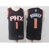 Phoenix Suns #1 Devin Booker Black Swingman Men Jersey