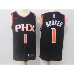 Phoenix Suns #1 Devin Booker Black Swingman Men Jersey